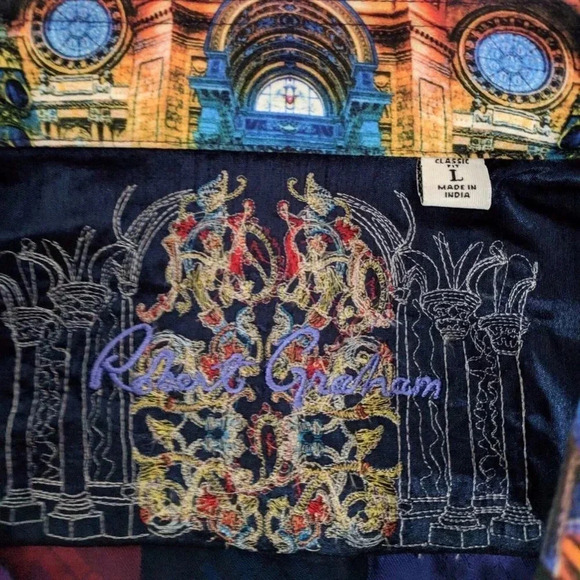 Robert Graham Men Shirt Size L LS Christmas Nutcracker Jacquard New - Picture 3 of 8